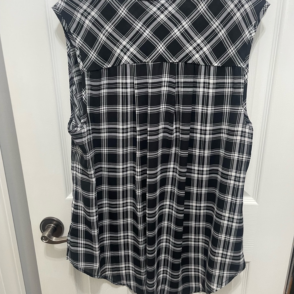 Torrid Harper Black and White Checkered Blouse - Picture 10 of 15